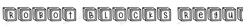 Robot Blocks Regular字体转换 Robot Blocks Regular字体转换